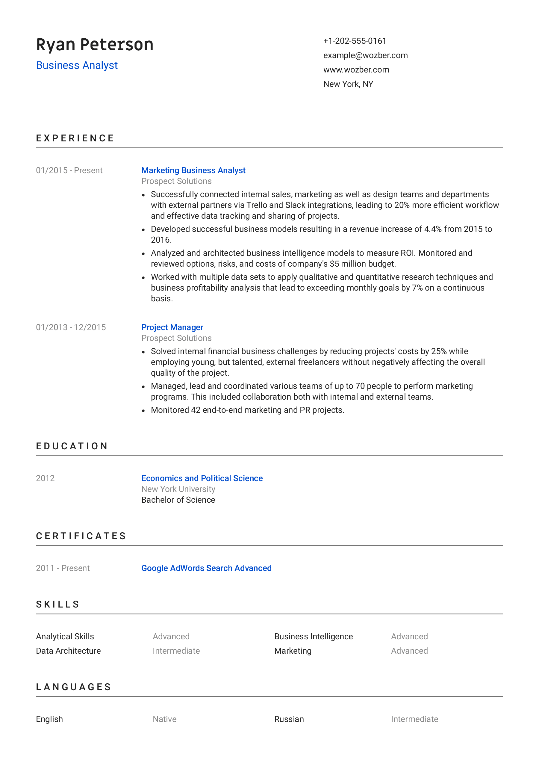 business-analyst-cv-example