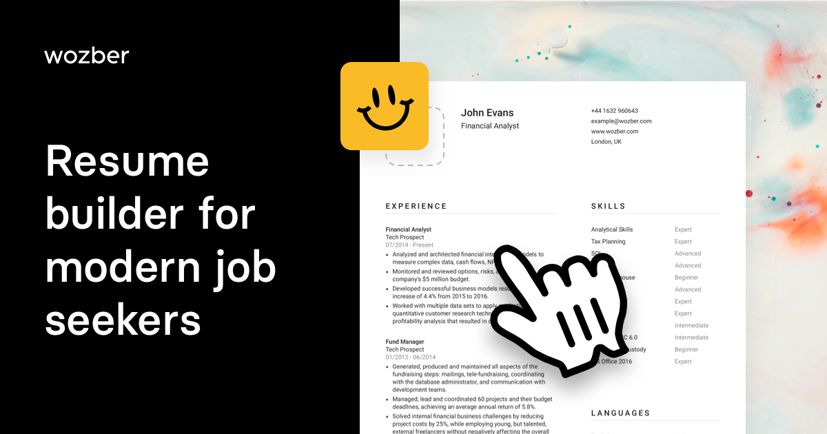 Free resume builder for modern job seekers | Wozber