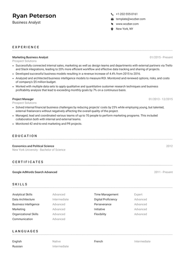 Free resume builder for modern job seekers | Wozber