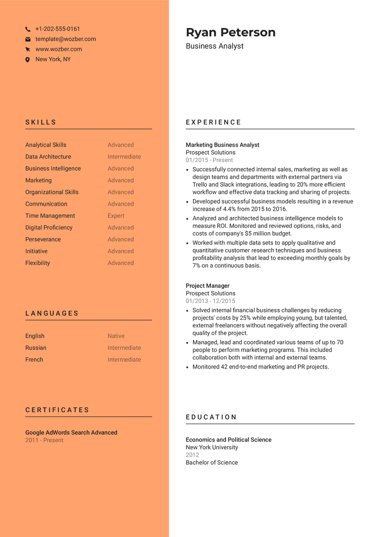 Free resume builder for modern job seekers | Wozber